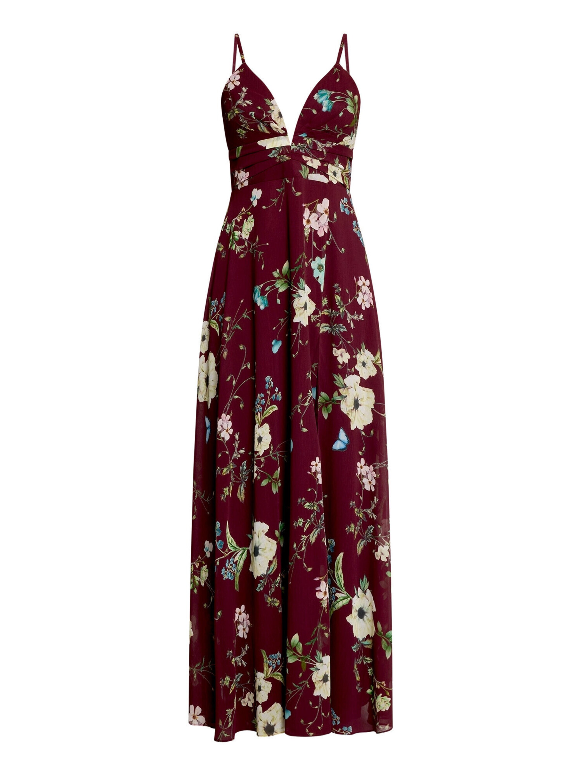 Vera Mont Abendkleid mit Muster in 34 in rot, Produktansicht