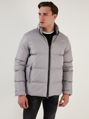 Buratti Winter Jacket in Grey: front