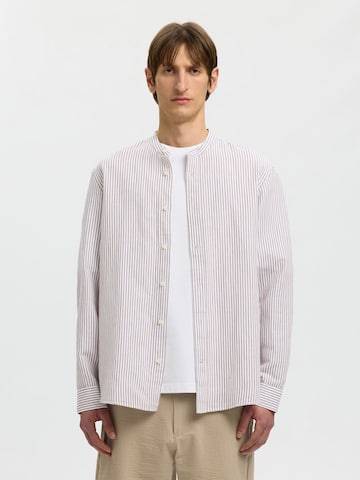 Regular fit Camicia 'SLHClay' di SELECTED in bianco: frontale