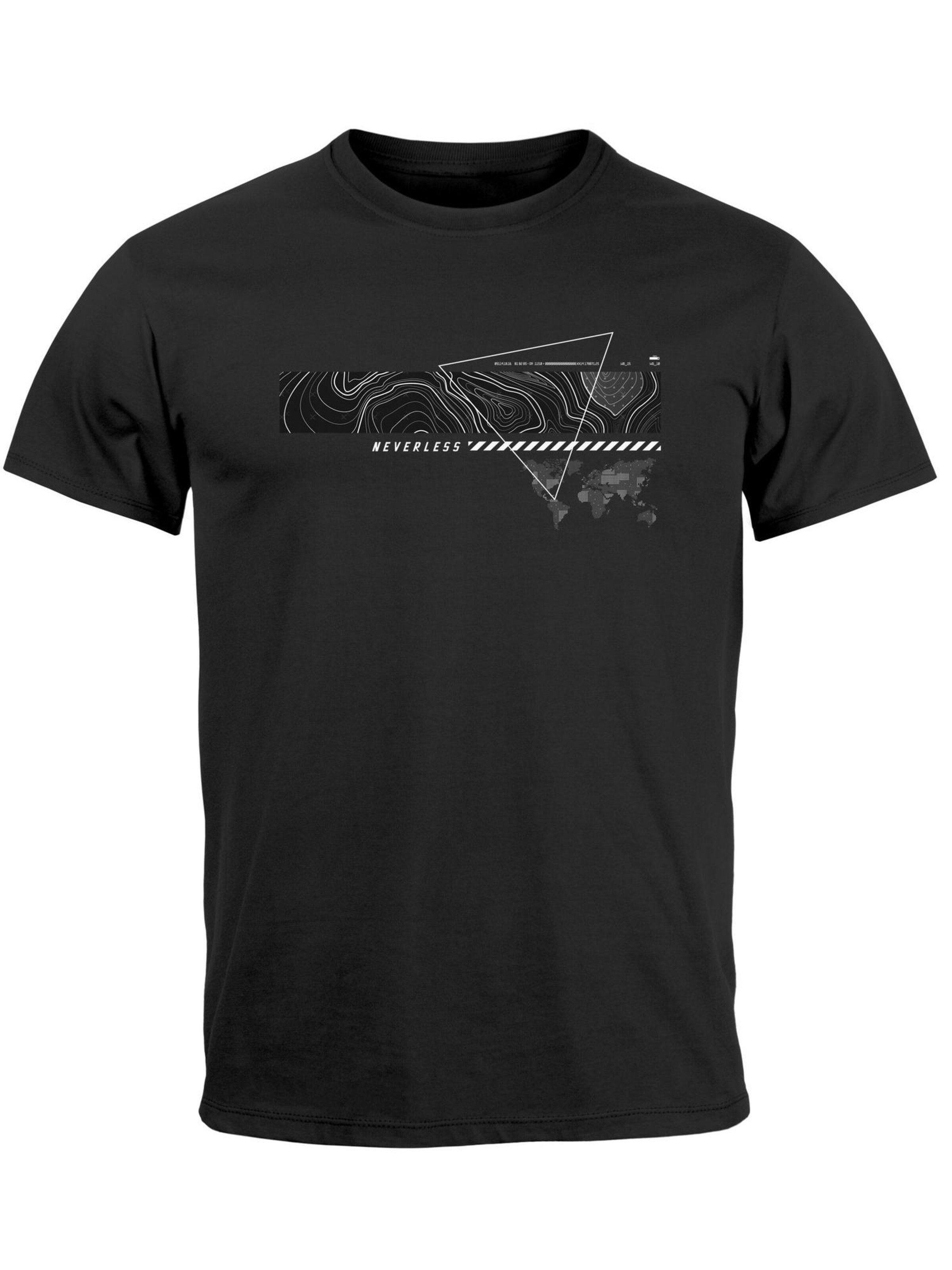 Neverless Shirt 'future street style' in Black: front