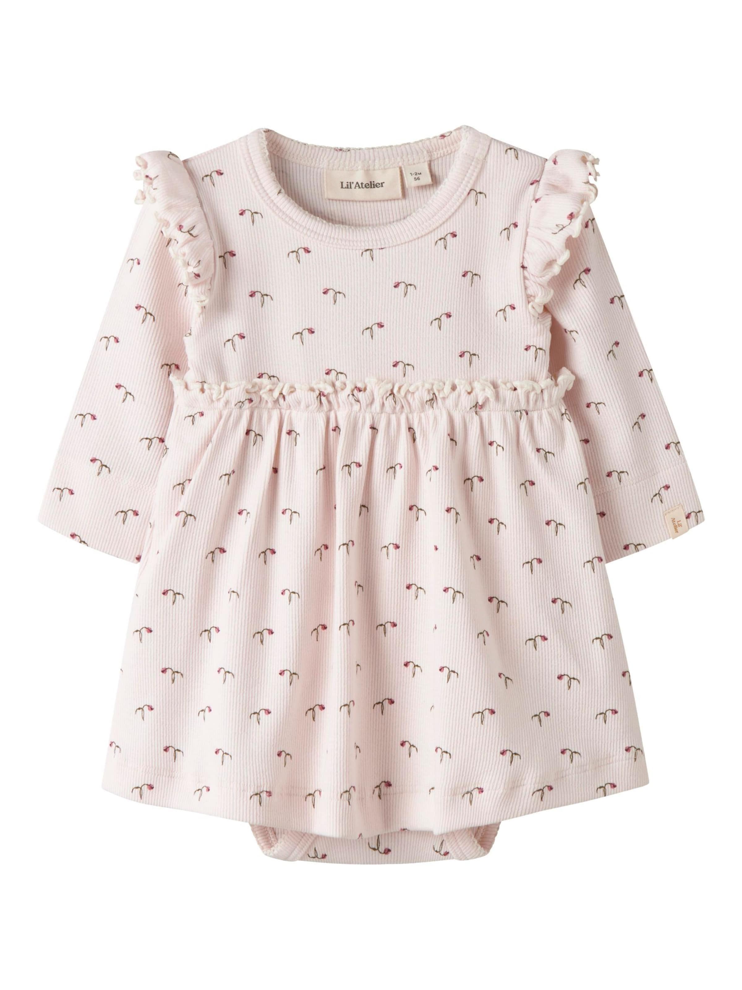 Lil'Atelier Sparkedragt/Body i pink: forside