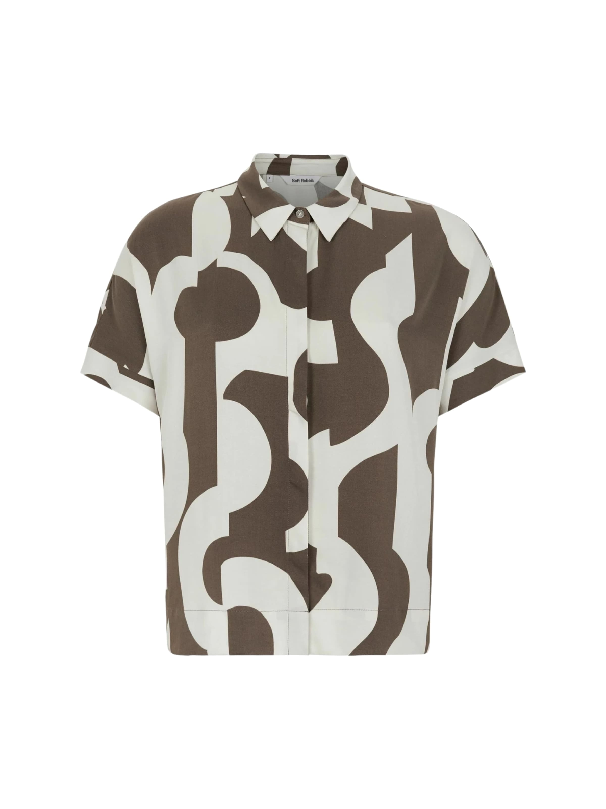 Camicia da donna 'Ginny' di Soft Rebels in marrone: frontale