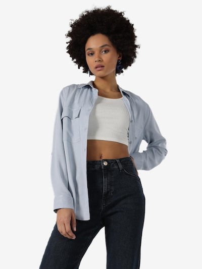Colin's Blouse in de kleur Lichtblauw, Productweergave