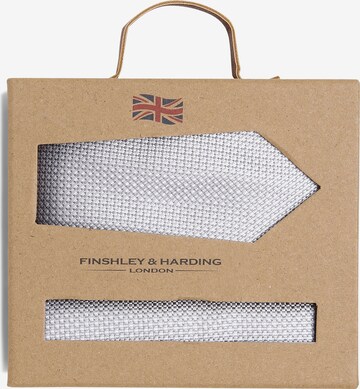 Finshley & Harding London Tie in Grey: front