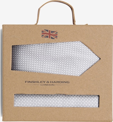 Finshley & Harding London Tie in Grey: front