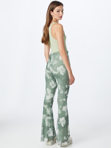 Nasty Gal Flared Pants in Green