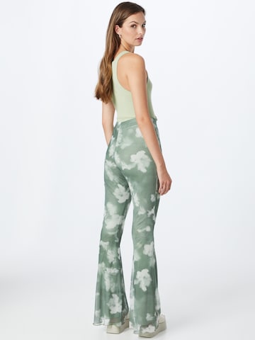Nasty Gal Flared Trousers in Green