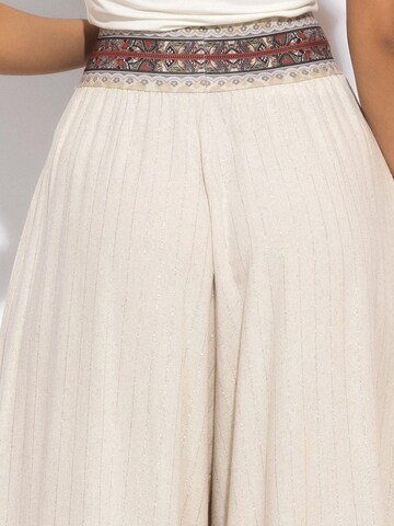 JIORO Wide leg Broek 'ESSENTIALS' in Beige