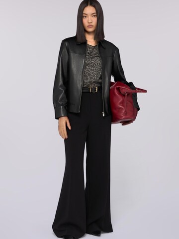 Wide Leg Pantalon Trussardi en noir
