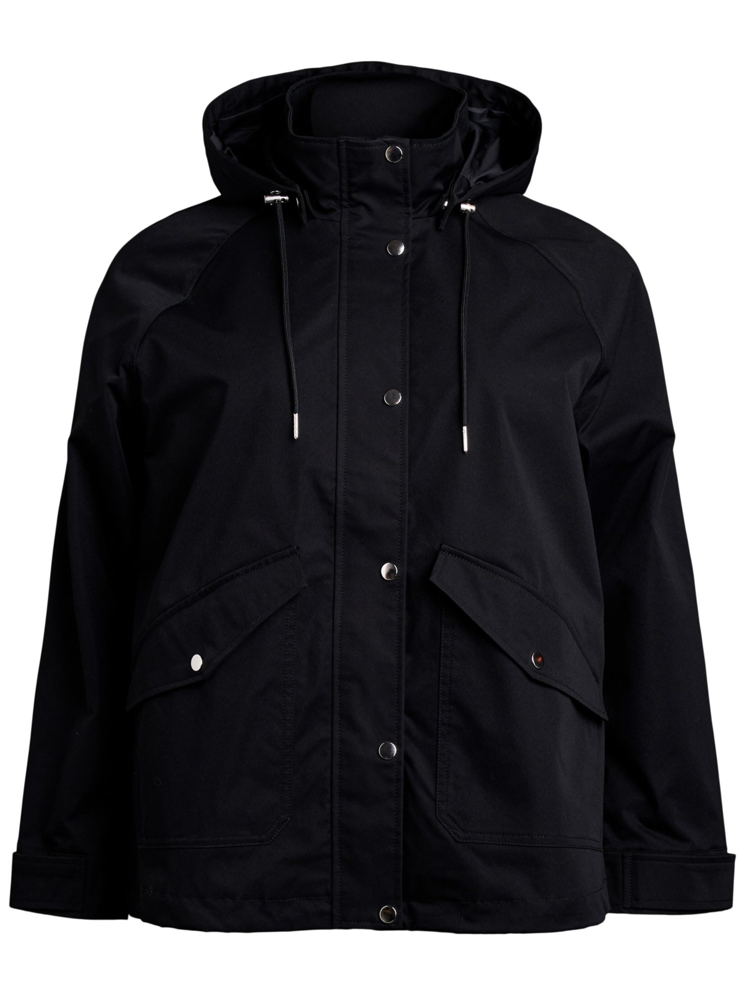 Zizzi Overgangsjakke 'Capalma' i sort: forside