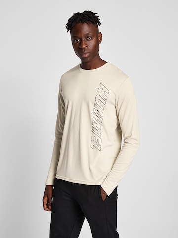 Hummel Funktionsshirt 'Topaz' in Beige: predná strana