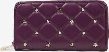 Portamonete 'Fleur' di L'Atelier Du Sac in lilla: frontale