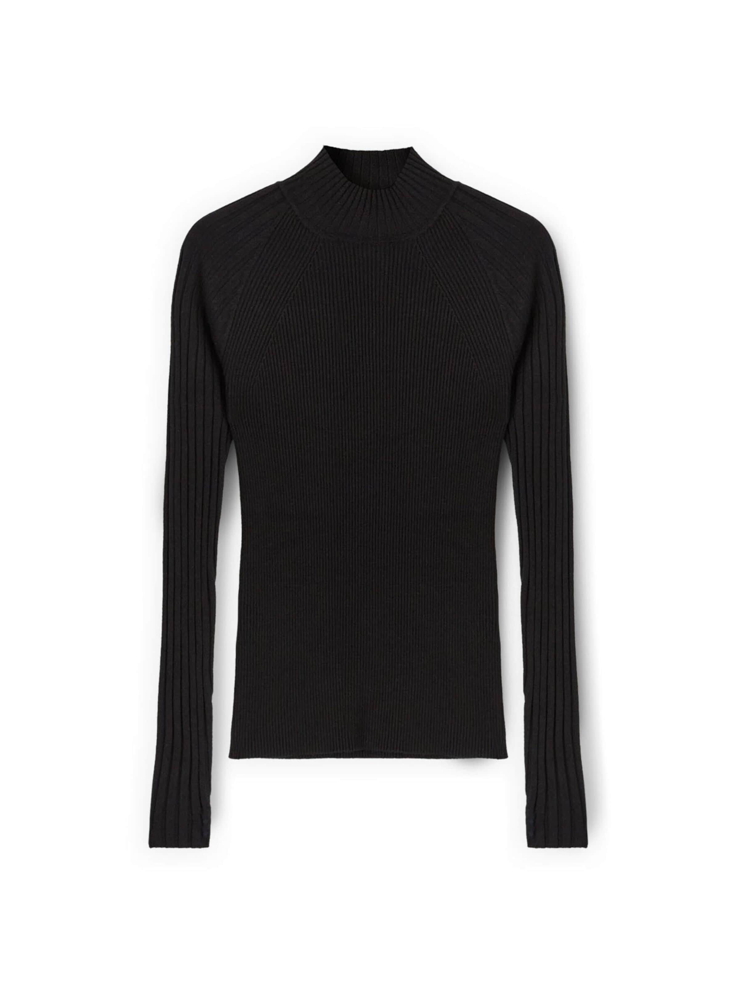 Pull-over MOTIVI en noir : devant