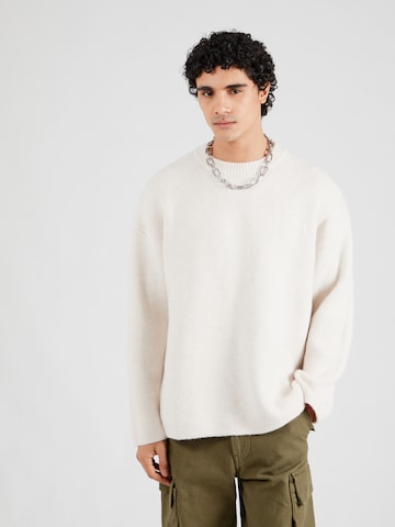 WEEKDAY Sweater 'Teo' in White: front