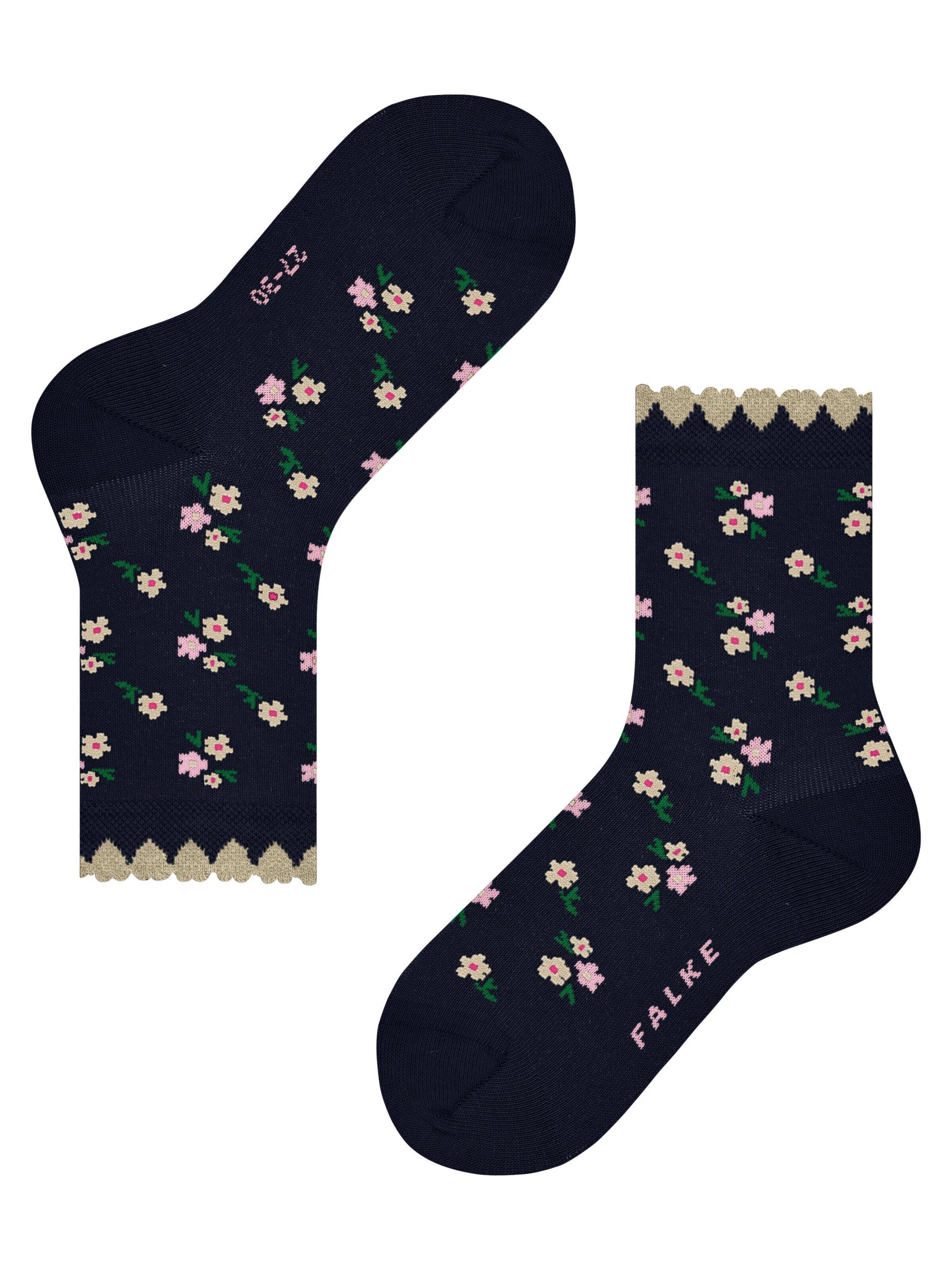 FALKE Socks 'Ditsy Flowers' in Blue