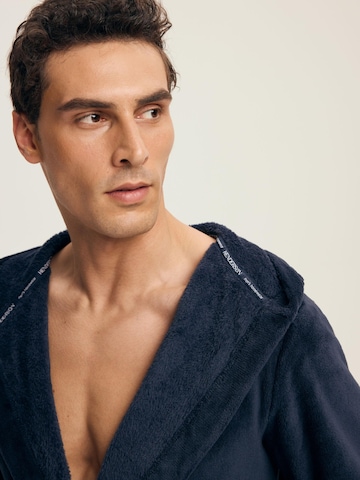 Henderson Bathrobe short 'Naps' in Blue