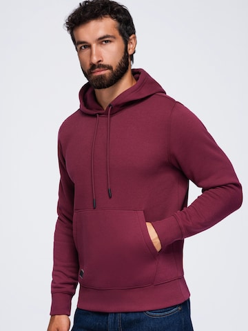 Sweat-shirt Ombre en rouge