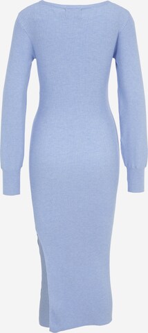 Pieces Petite Knitted dress 'DICTE' in Blue