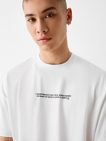 Bershka T-shirt i vit