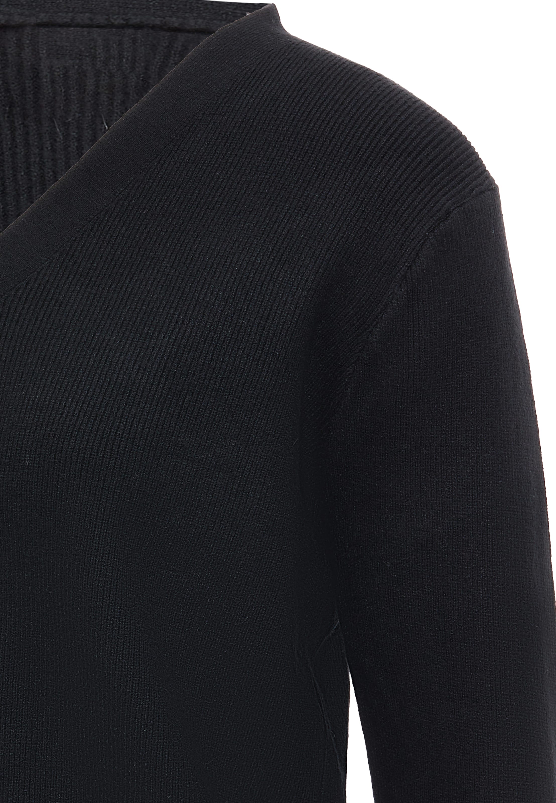 leo basics Strickjacke in Schwarz