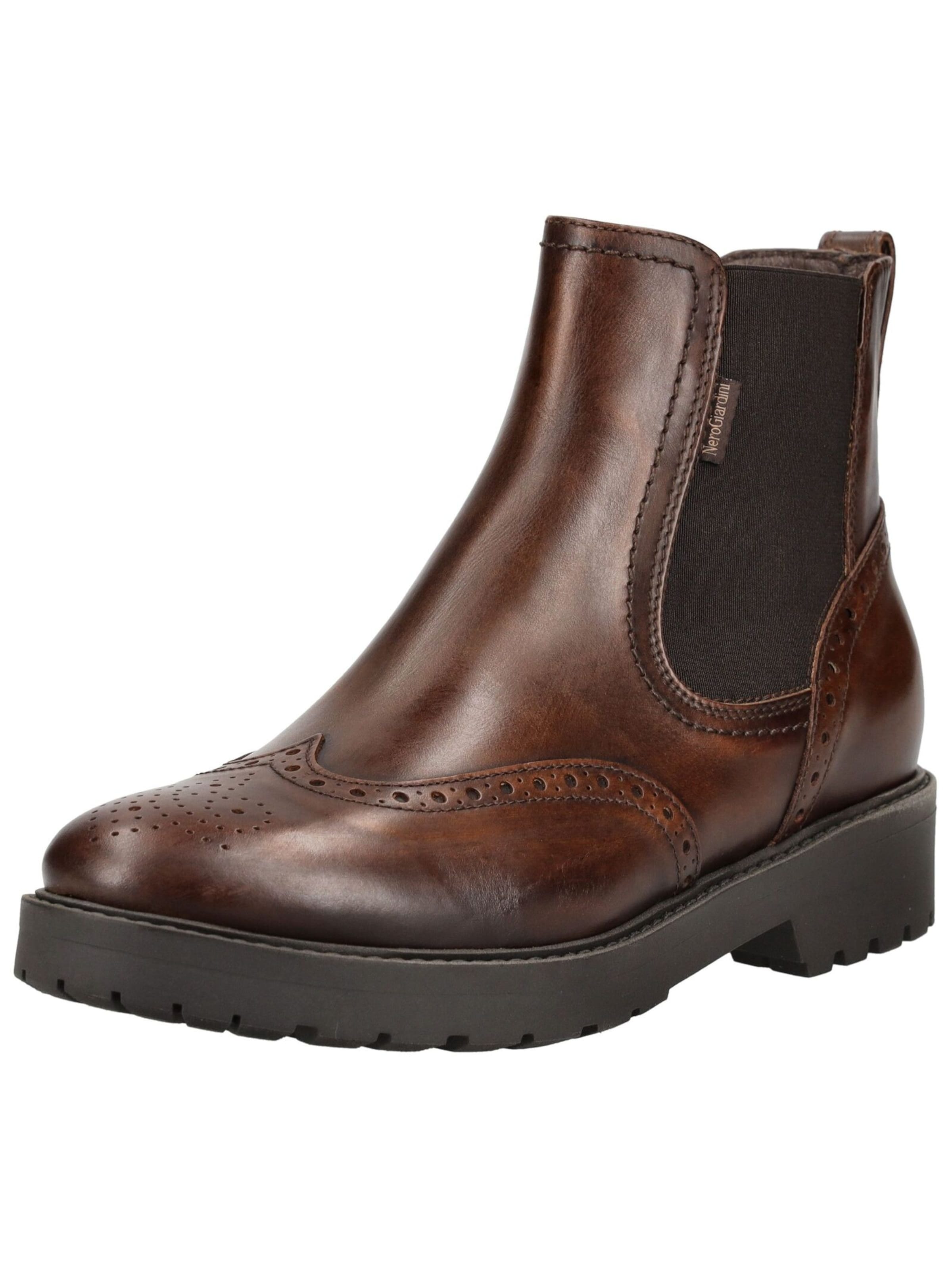 Nero Giardini Chelsea boots in Brown: front