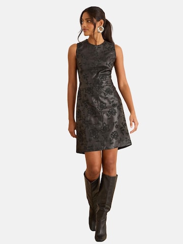 Robe love & roses en noir : devant