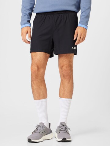 ADIDAS TERREX Slimfit Sportshorts 'Multi' in Schwarz: predná strana