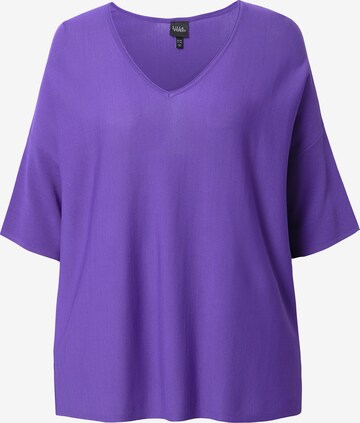 Pull-over Ulla Popken en violet : devant