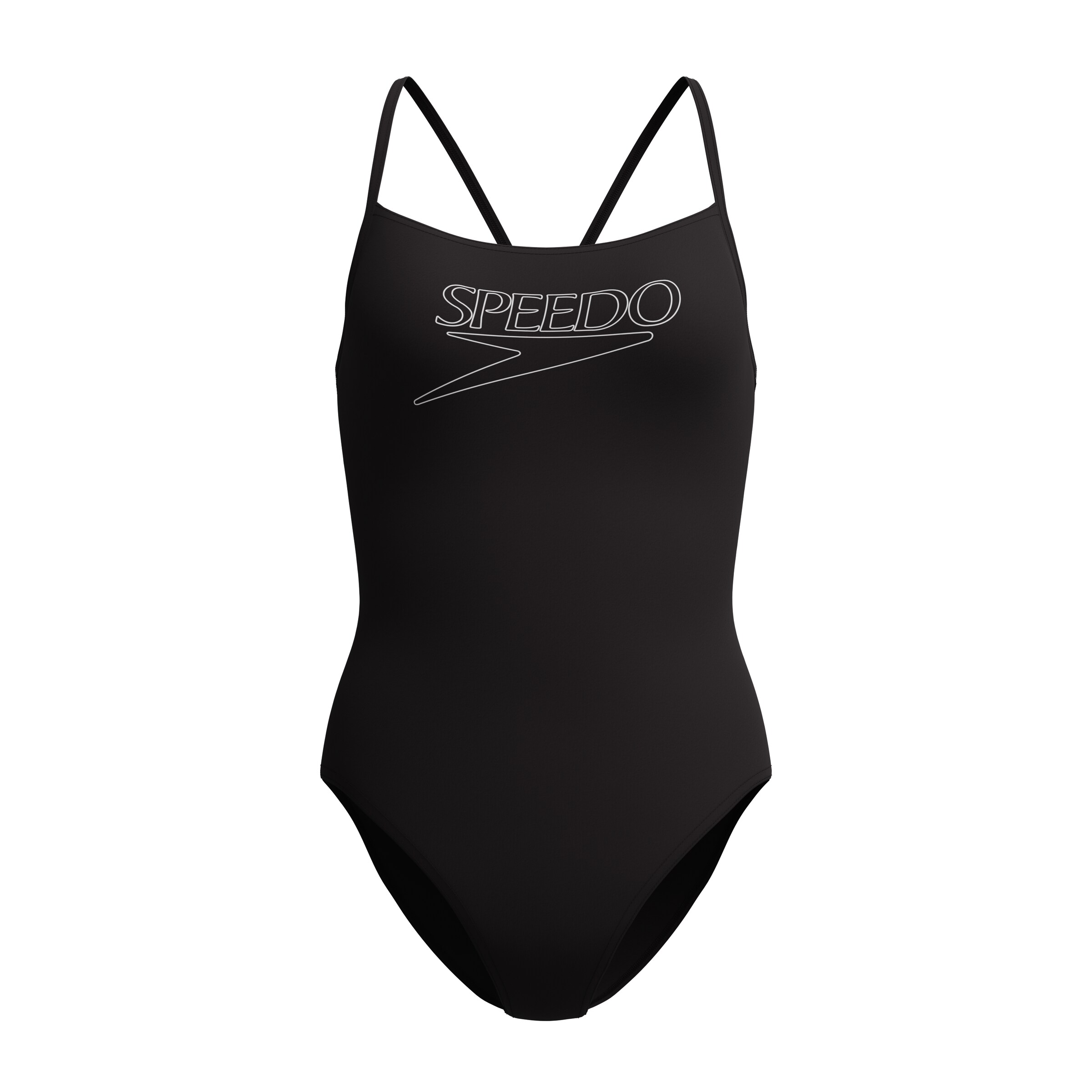 SPEEDO Sportbadeanzug in Schwarz: Vorderseite