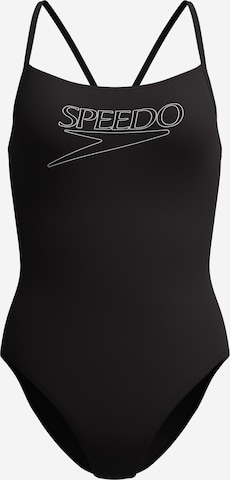 SPEEDO Sportbadeanzug in Schwarz: Vorderseite