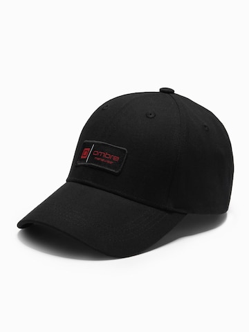 Ombre Cap in Black: front