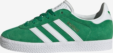 zaļš ADIDAS ORIGINALS Brīvā laika apavi 'Gazelle': no priekšpuses