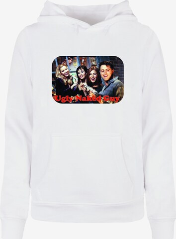 ABSOLUTE CULT Sweatshirt 'Friends - Ugly Naked Guy' in White: front