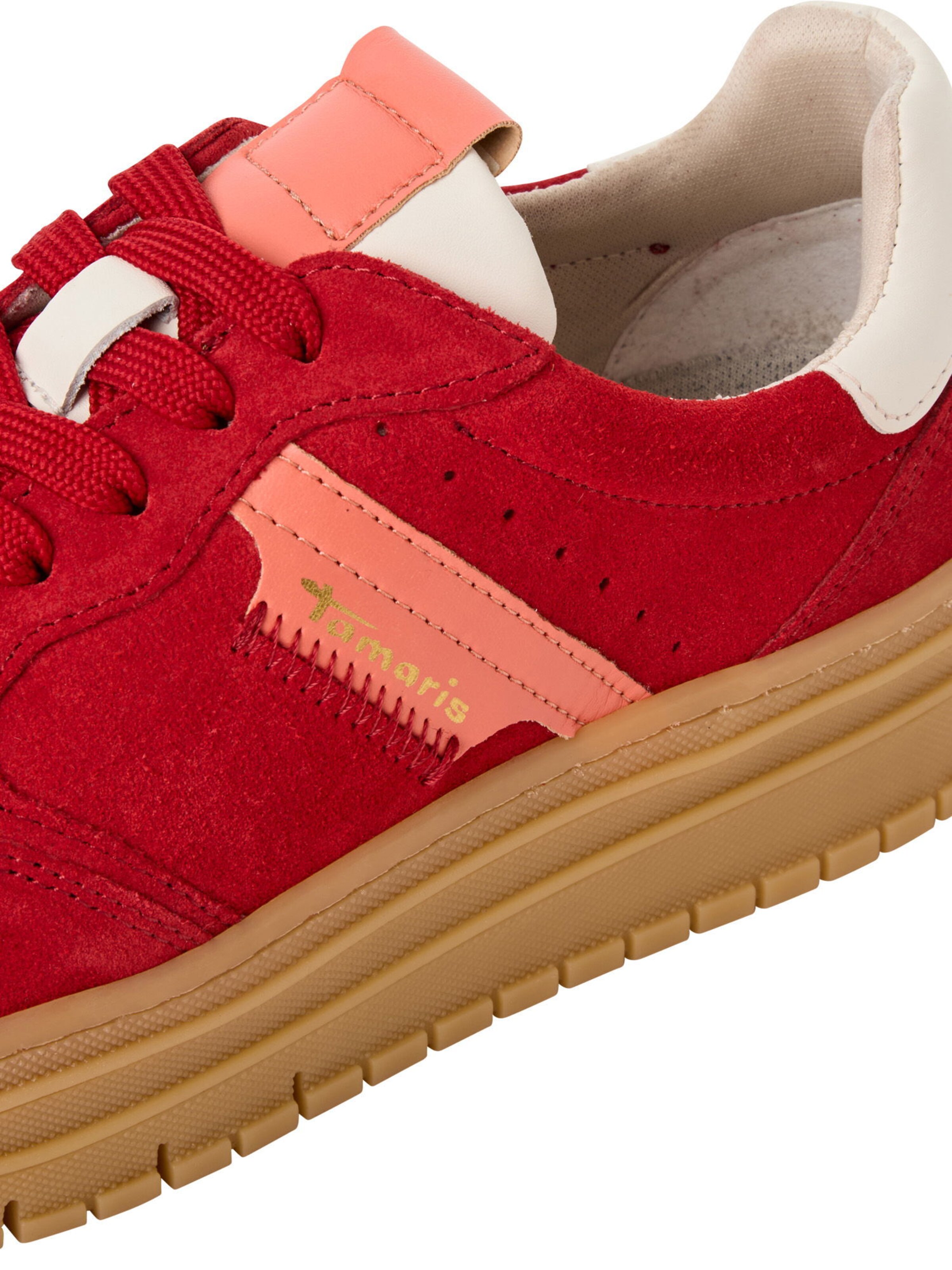 Baskets basses Tamaris en rouge