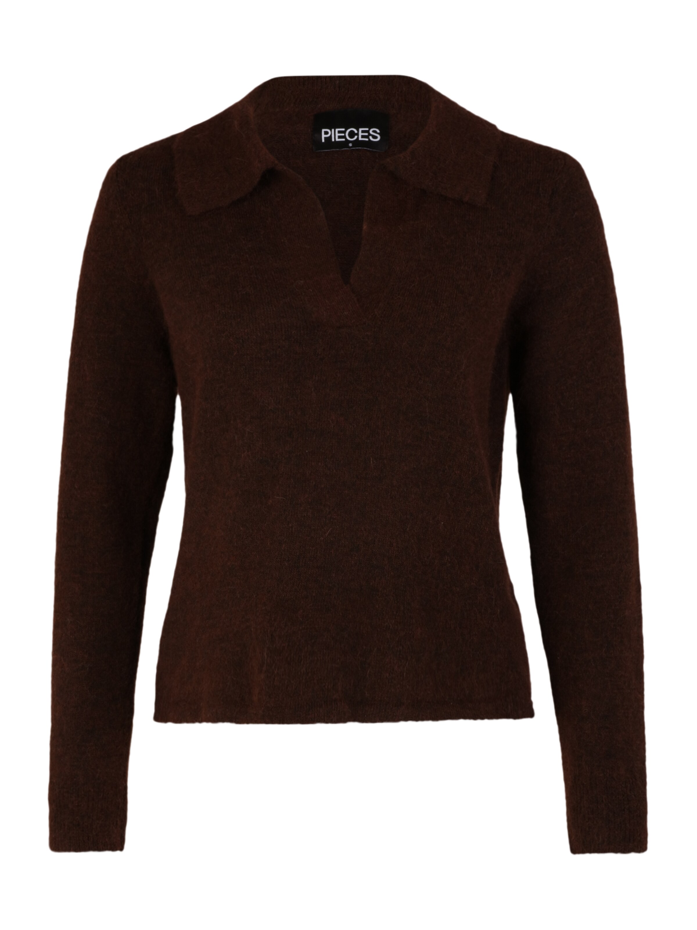 Tall Sweater 'FLAVIA' in Dark Brown 