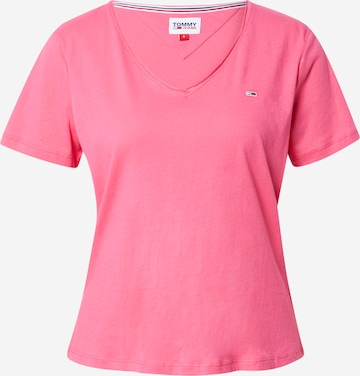 Tommy Jeans Koszulka w kolorze różowy: przód