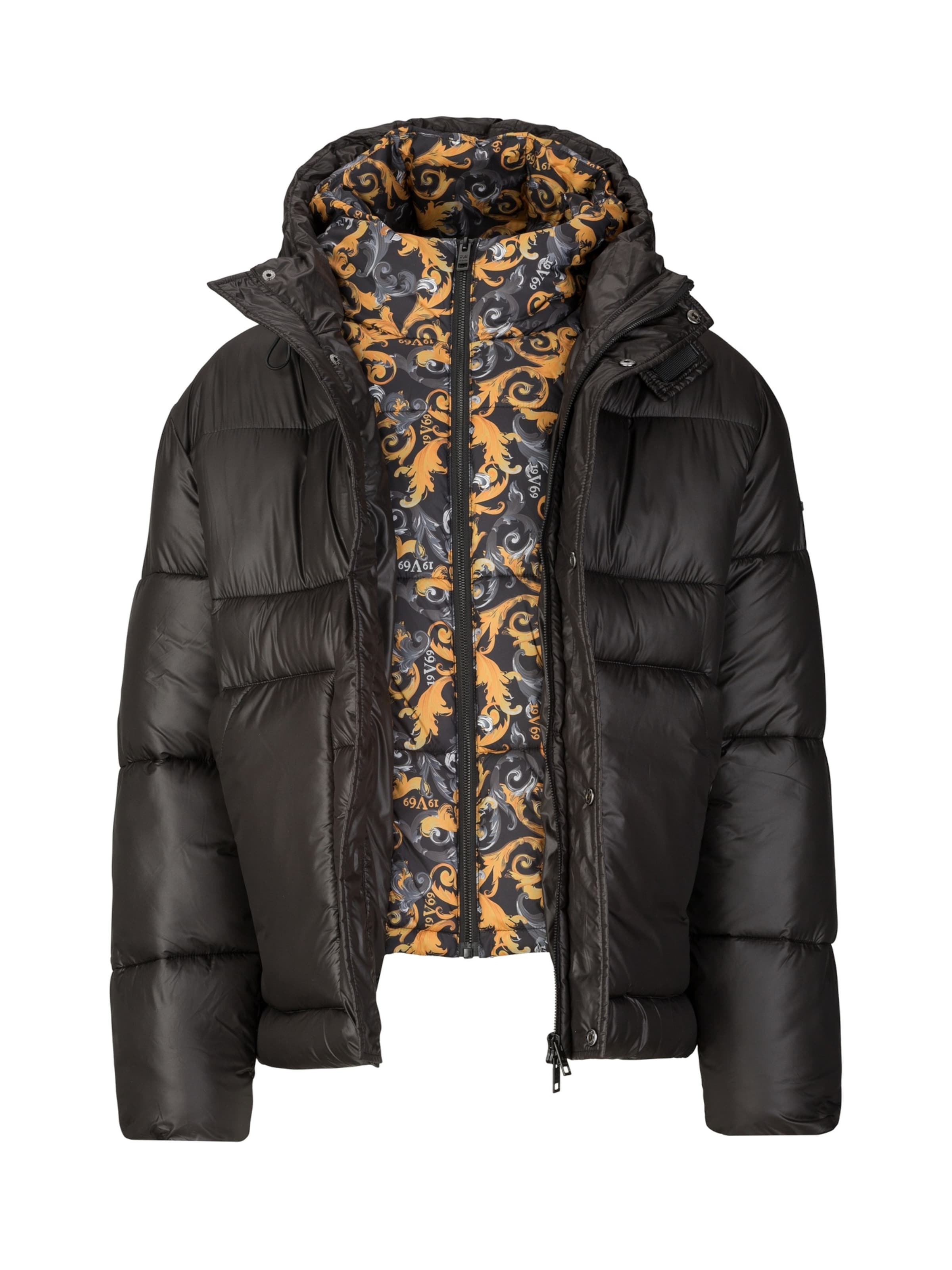 19V69 ITALIA Vinterjakke 'Ariberto' i sort