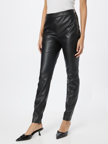 BOSS Orange Skinny Pants 'Aslimah' in Black: front