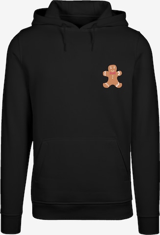 F4NT4STIC Sweatshirt 'Weihnachten Lebkuchen Männchen' in Zwart: voorkant