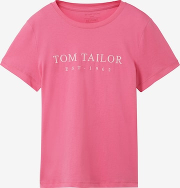 T-shirt TOM TAILOR en rose : devant