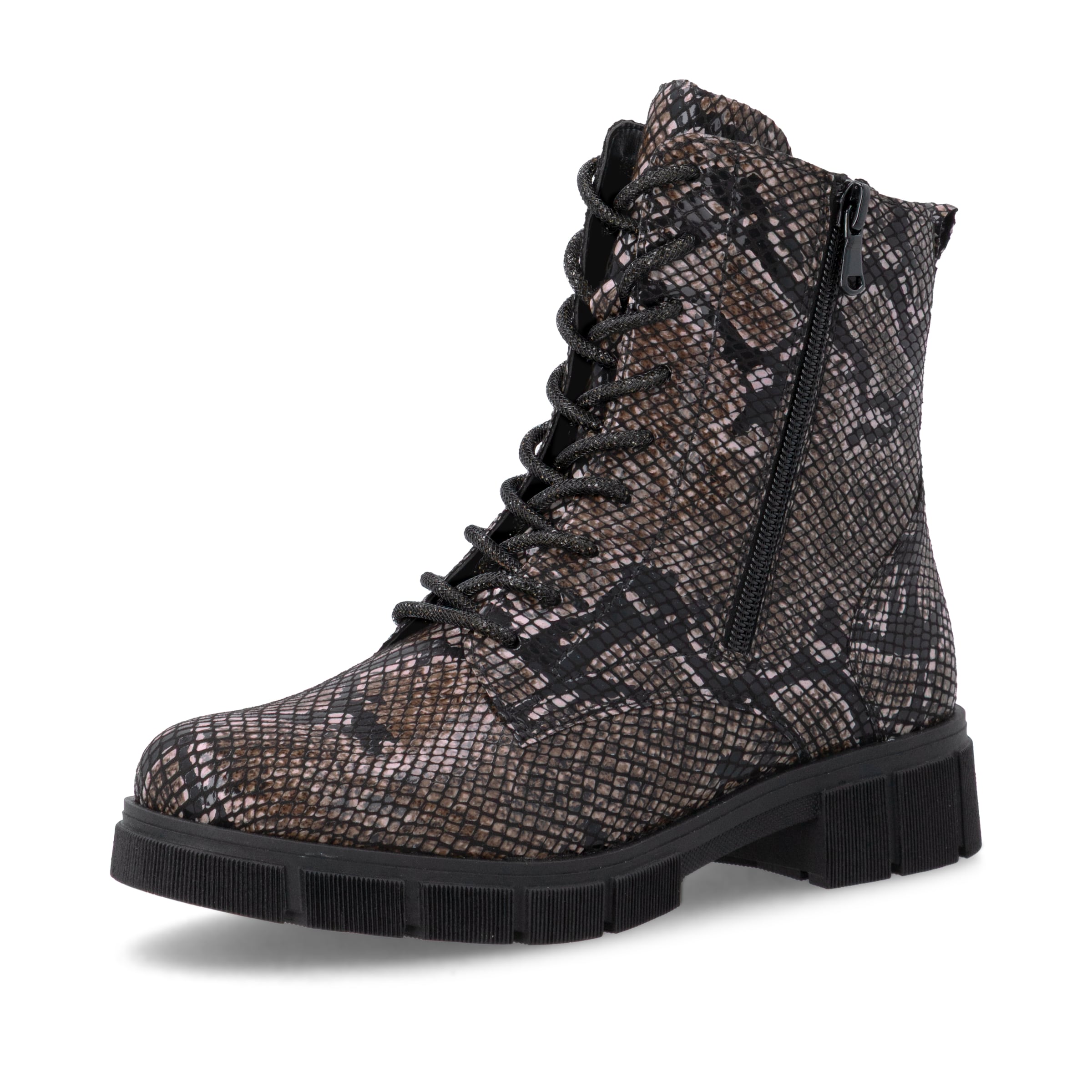 Bottines à lacets REMONTE en marron : devant