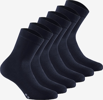 Calzino di Rohner Basic in blu: frontale