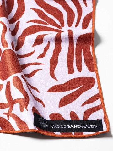 woodsandwaves Strandlaken 'Burning Sun' in Rood