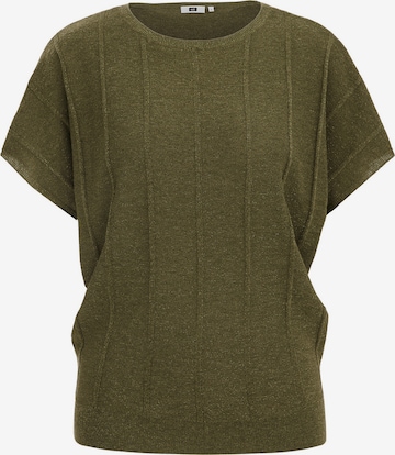 Pull-over WE Fashion en vert : devant