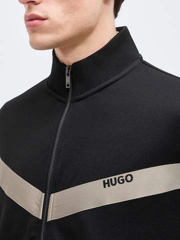 HUGO Ζακέτα φούτερ 'Darti' σε μαύρο
