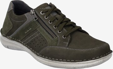 JOSEF SEIBEL Athletic Lace-Up Shoes 'Anvers 87' in Green
