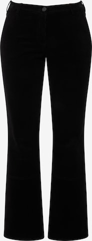 Ulla Popken Regular Pants in Black: front