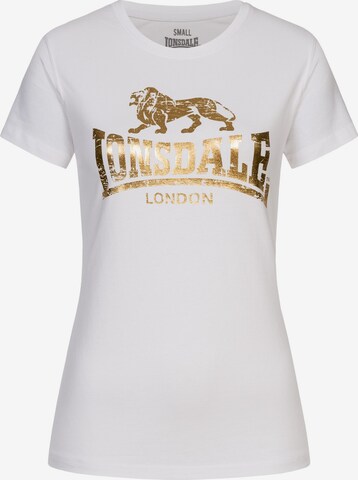 LONSDALE T-Shirt 'Bantry' in Weiß: predná strana