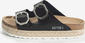 Bayton - Zapatos abiertos 'Alcee' en negro: frente