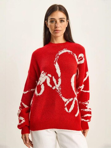 Bianco Lucci - Pullover em vermelho: frente